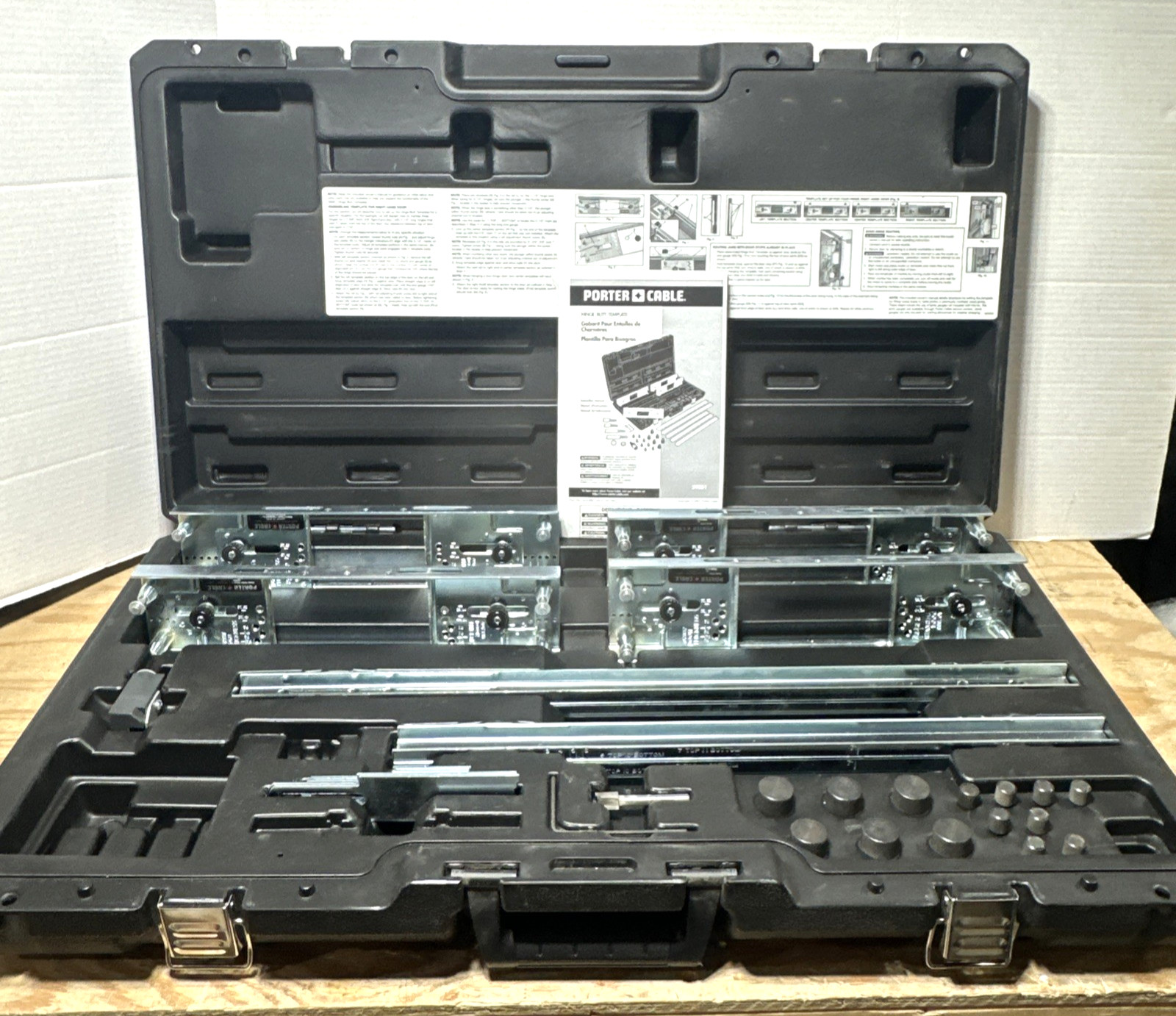 PORTER CABLE 59381 HINGE BUTT TEMPLATE KIT Incomplete Missing Lock nut & Guide