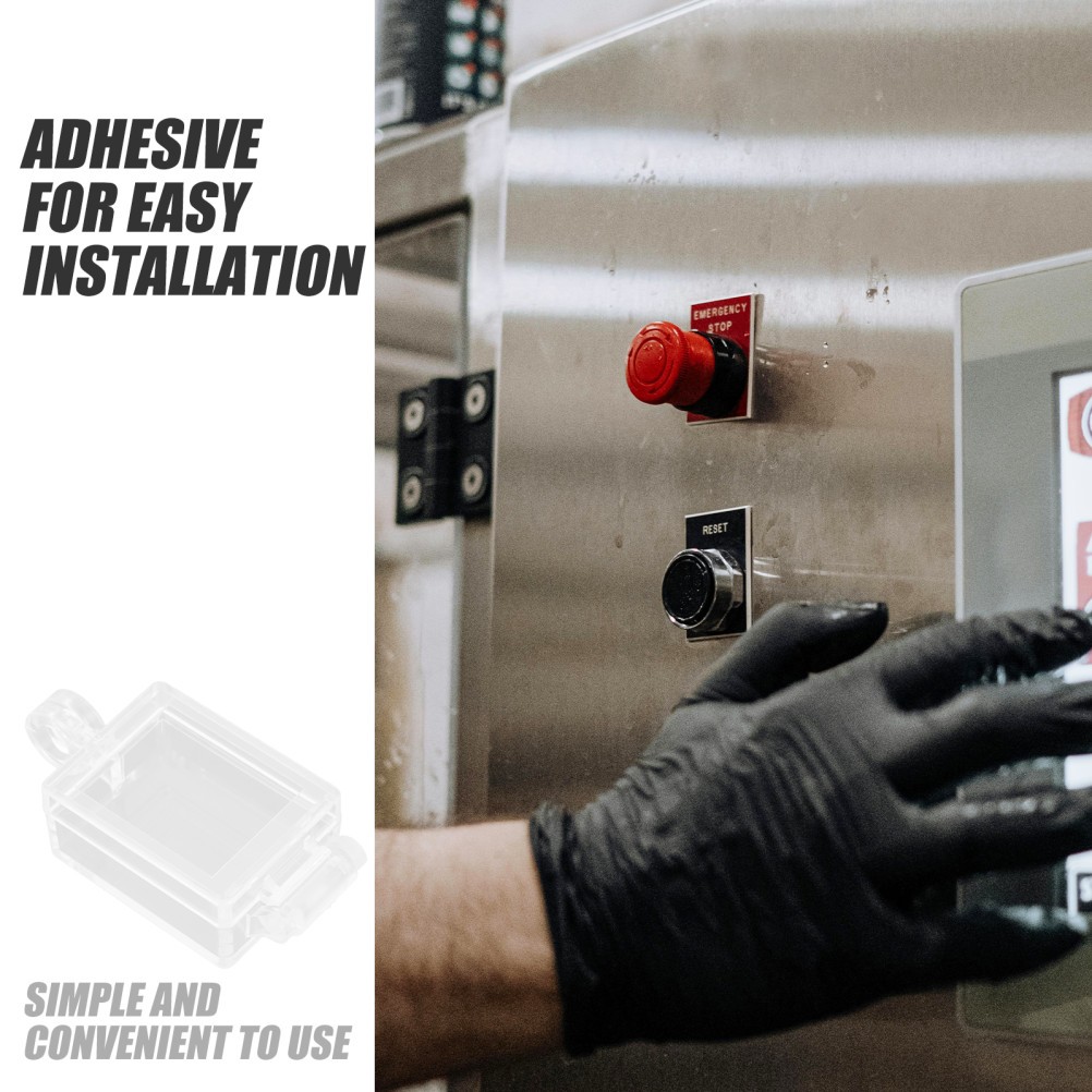 Switch Protective Cover Toggle Protector Emergency Stop Button Clear