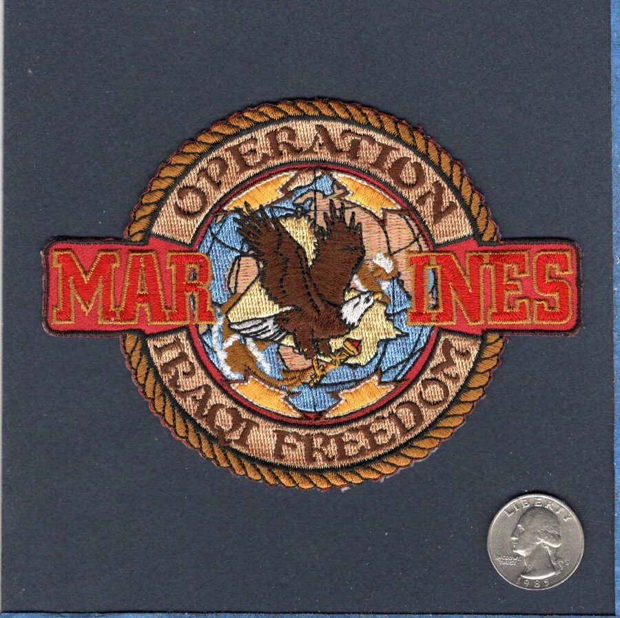 USMC OIF Operation Iraqi Freedom Marine Corps Veteran Squadron Company Patch