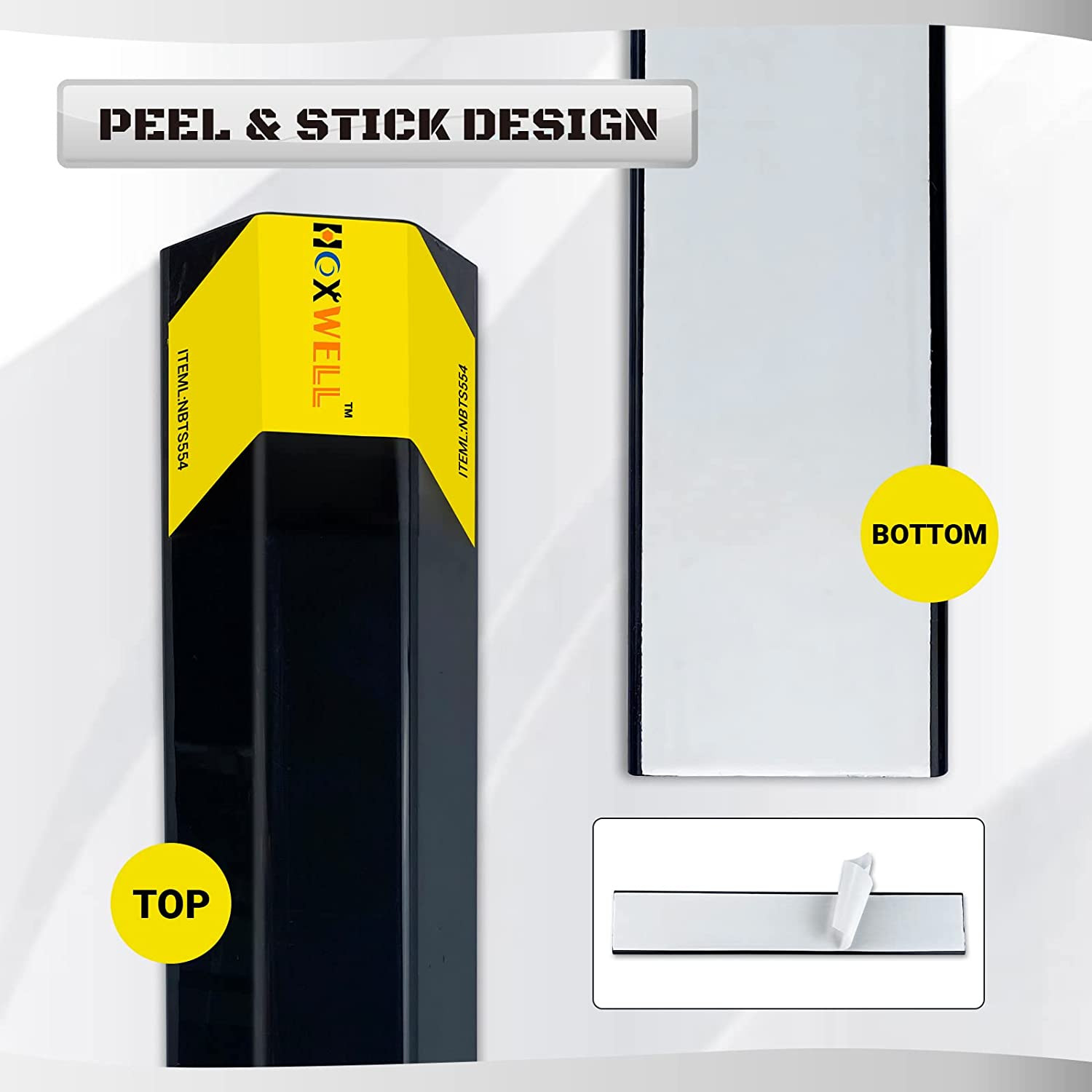 Garage Parking Stopper 18in Parking Aid Wall Protector Car Stop 2 Pack