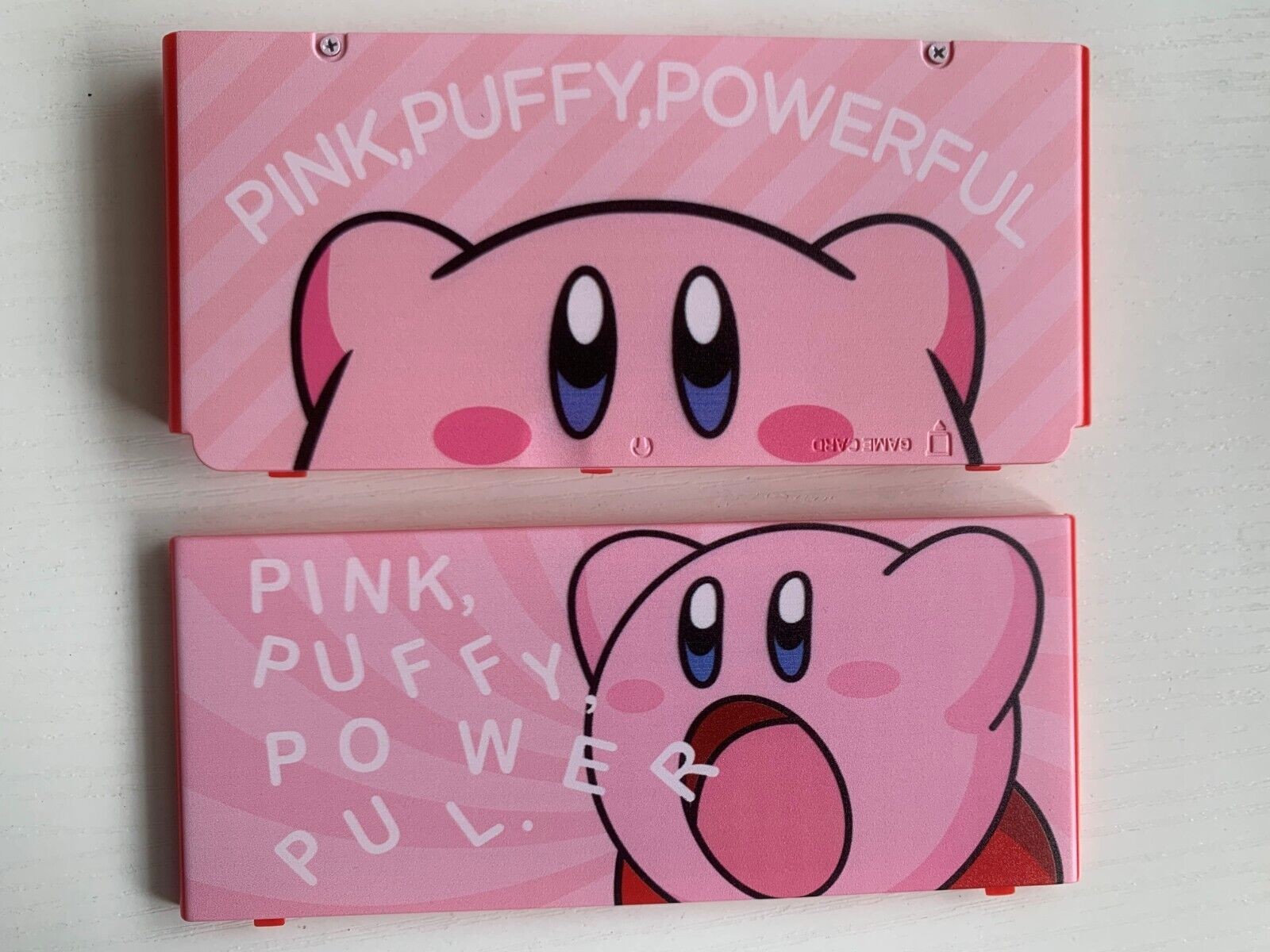 New Nintendo 3DS Kisekae Cover Plates -Pink Kirby-OEM New~