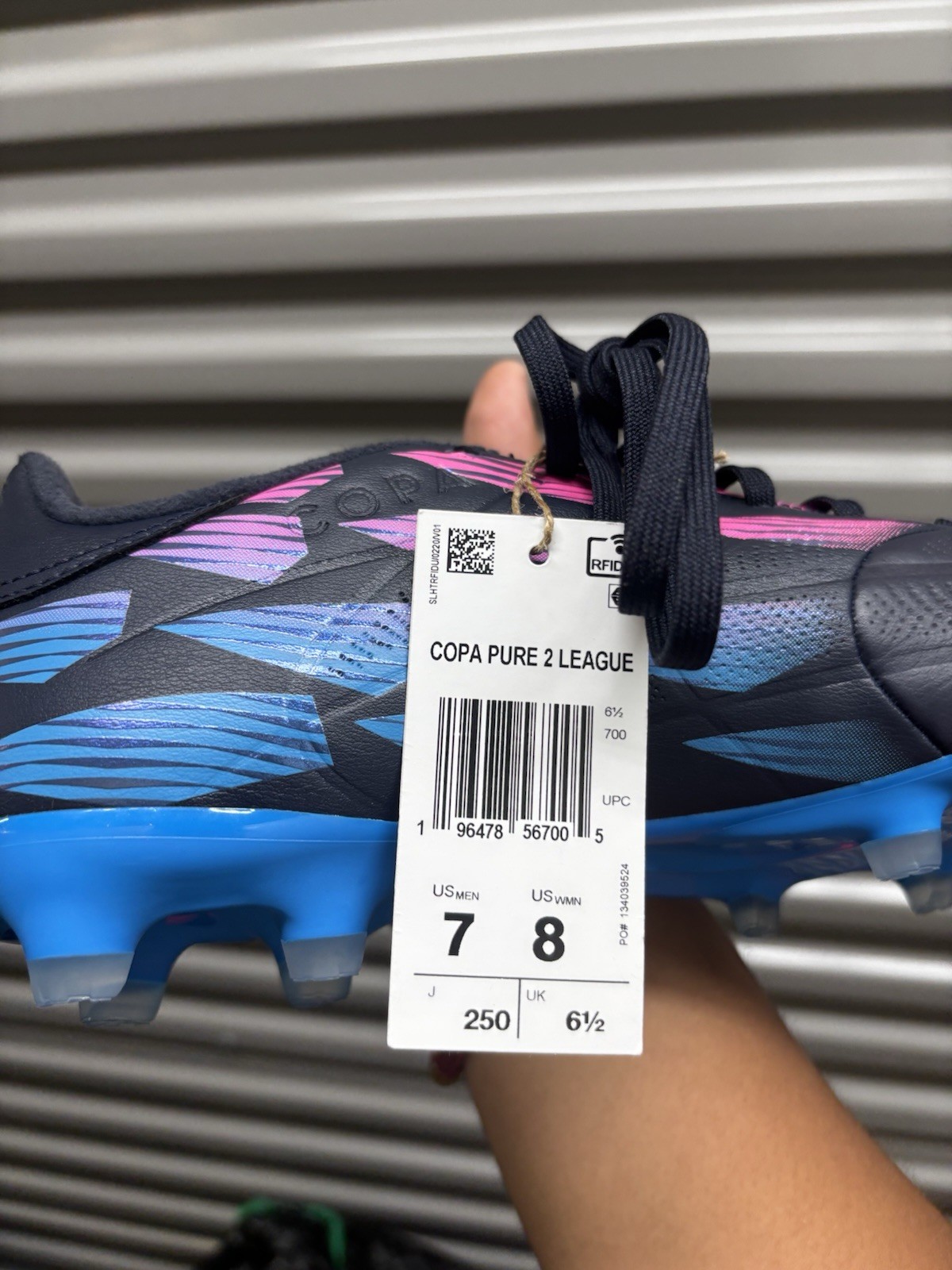 Adidas Copa Pure 2 League FG Reemergence Pack Soccer Cleats IG8719 Men's Size 7