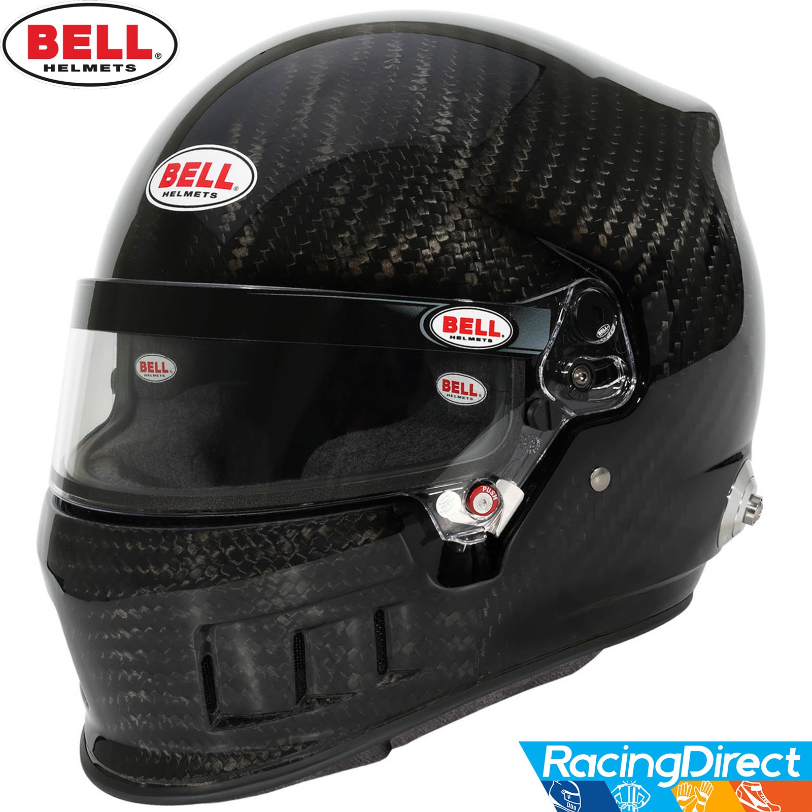 Bell XD7 Ultra Carbon Helmet | Dirt Track Auto Racing Snell | SA2025 & FIA8859