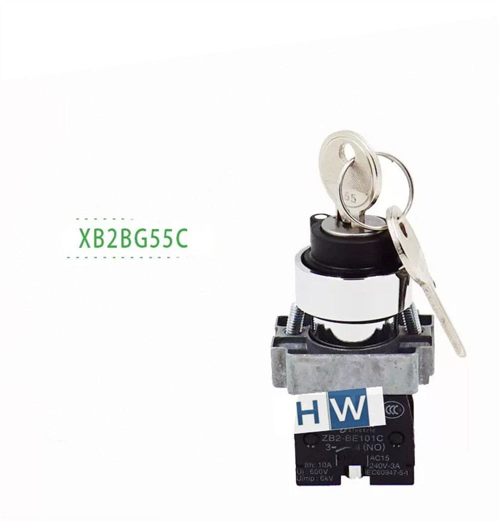 1/Piece NEW Key Selection Switch XB2BG55C XB2-BG55C 3-gear Self-locking 1NO+1NC