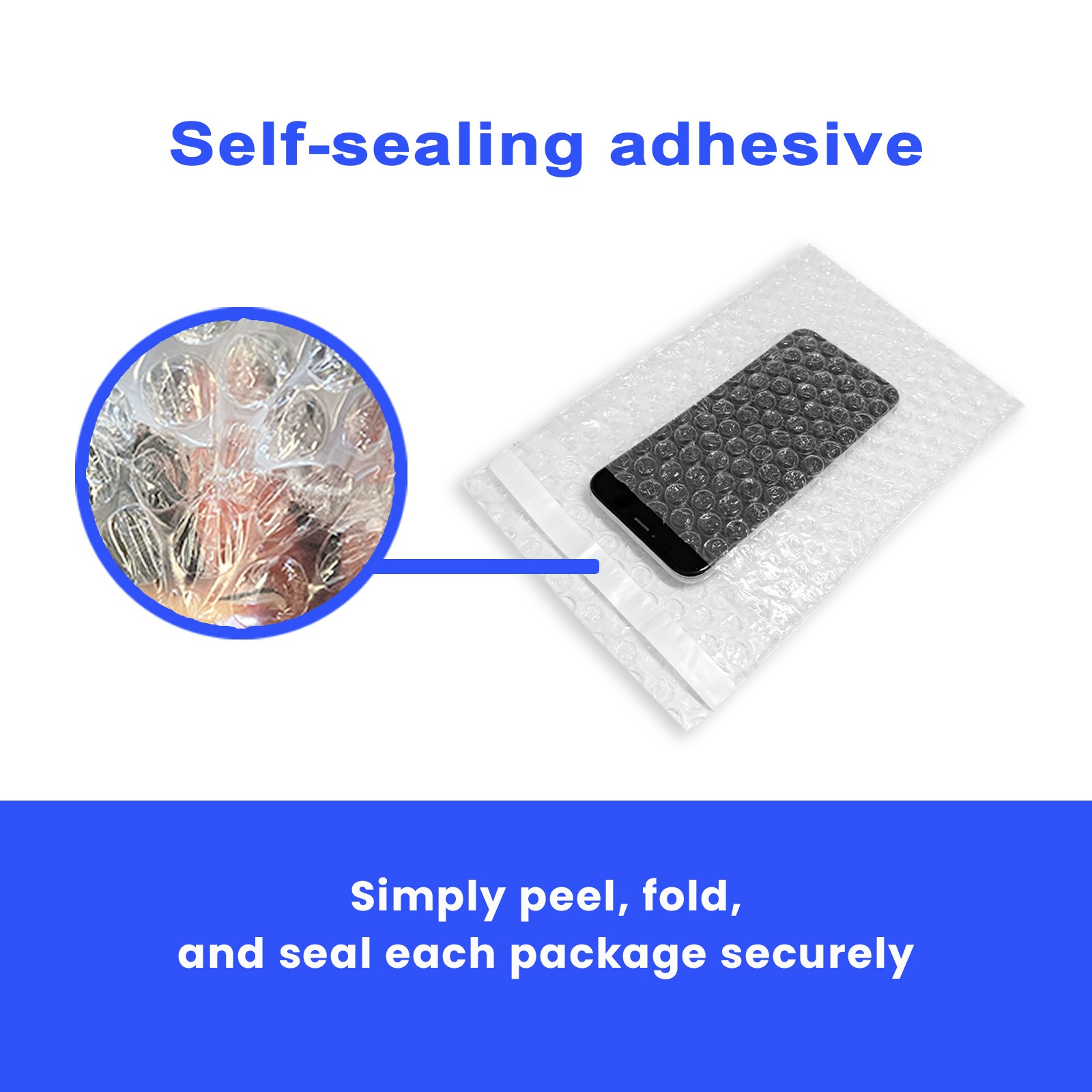 75 units 15"x17.5" Bubble Out Pouches Bubble Bags Self Seal Made in USA