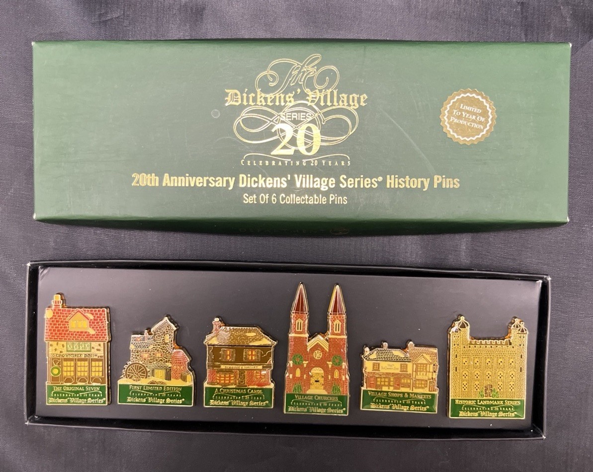 20th Anniversary Dickens Village Series Pins