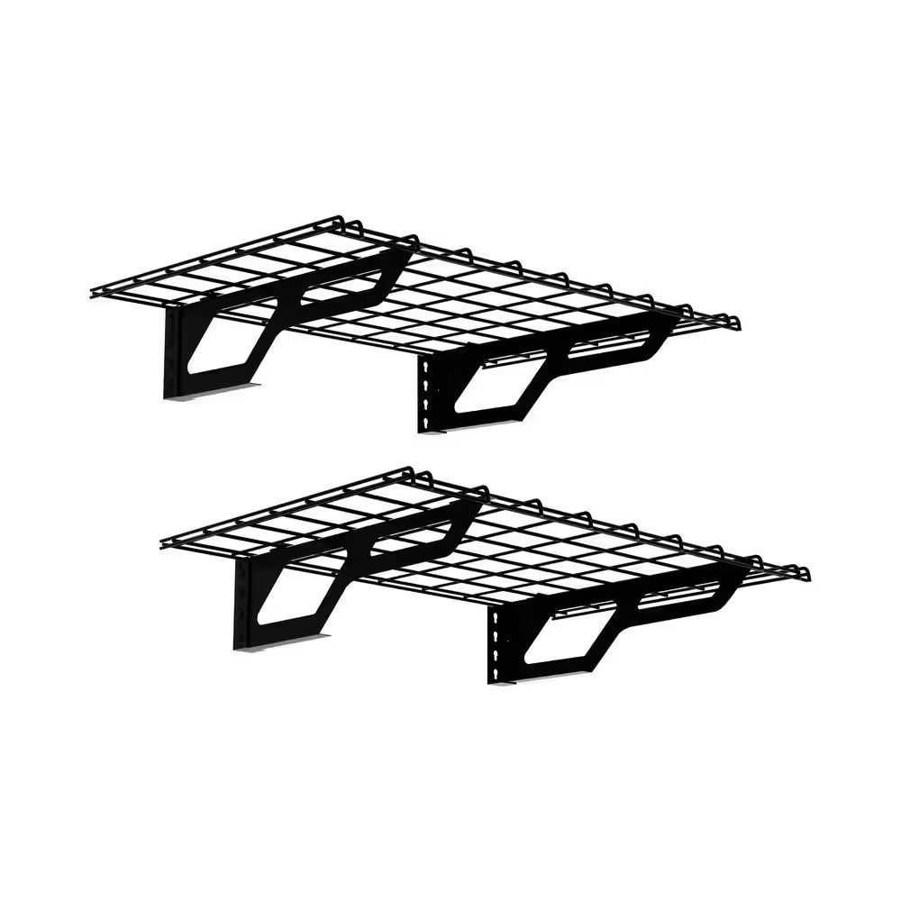 The Atlas 36 In. X 24 In. 400 Lb. Heavy Duty Garage Wall Shelf Steel Storage Rac