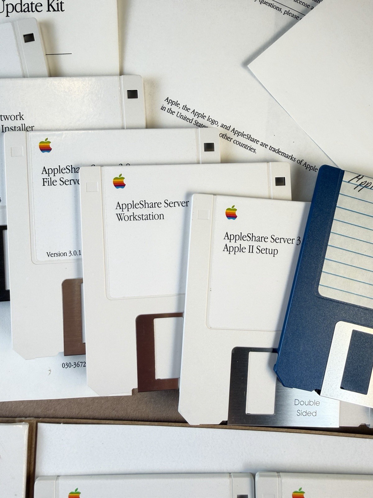 AppleShare Server 3.0 Complete Boxed Set + Update Kit Disks Manuals Macintosh
