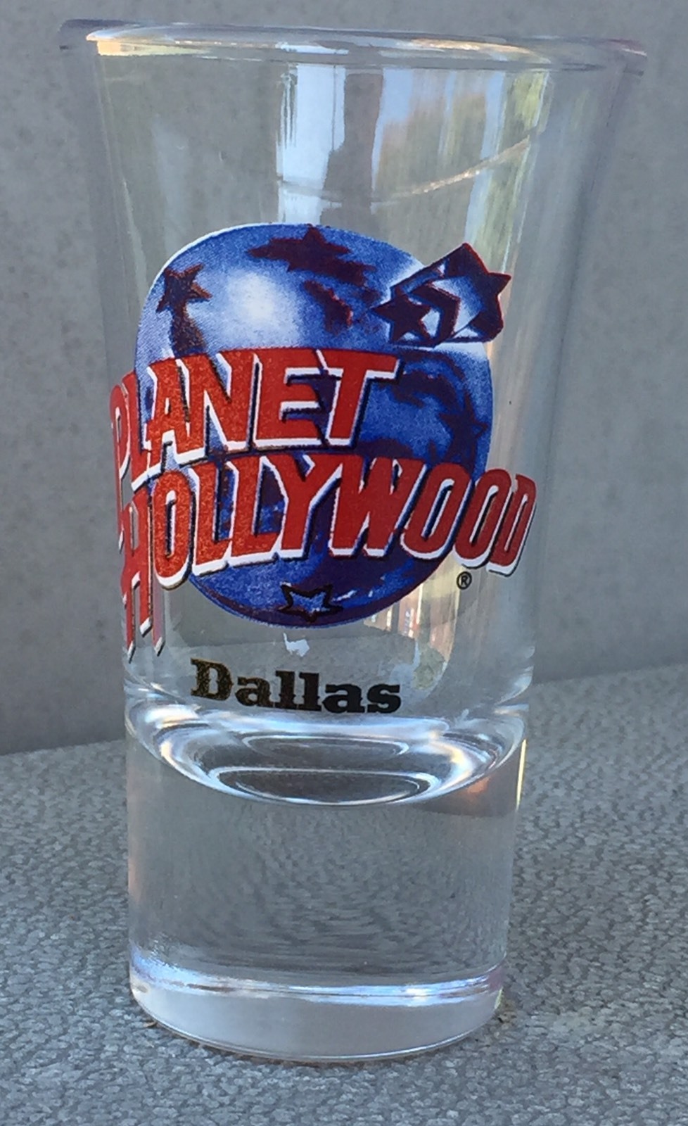Planet Hollywood Dallas, TX  Shot Glass 3.5"