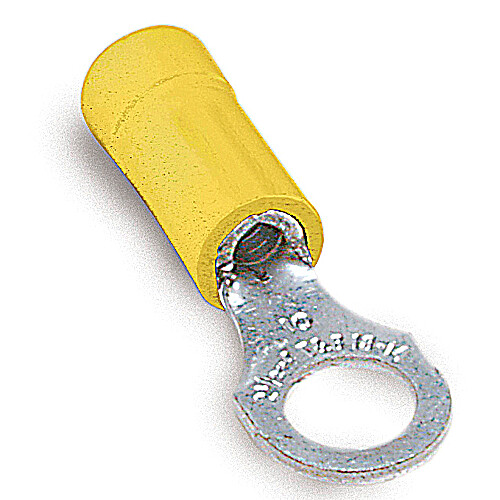 RC367, Thomas & Betts, Ins Vinyl Ring Term, 12-10, #10 Stud Yellow , Lot of 100