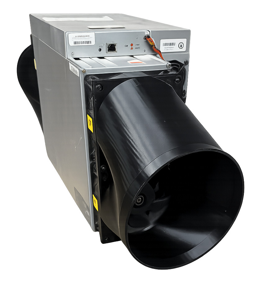 Antminer S21 T21 S19 Double Fan Shroud 6 inch To 2x4 Miner Duct 2x120mm USA