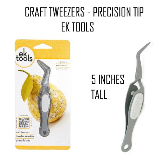 CRAFT TWEEZERS - PRECISION TIP -  EK TOOLS  - 5 INCH