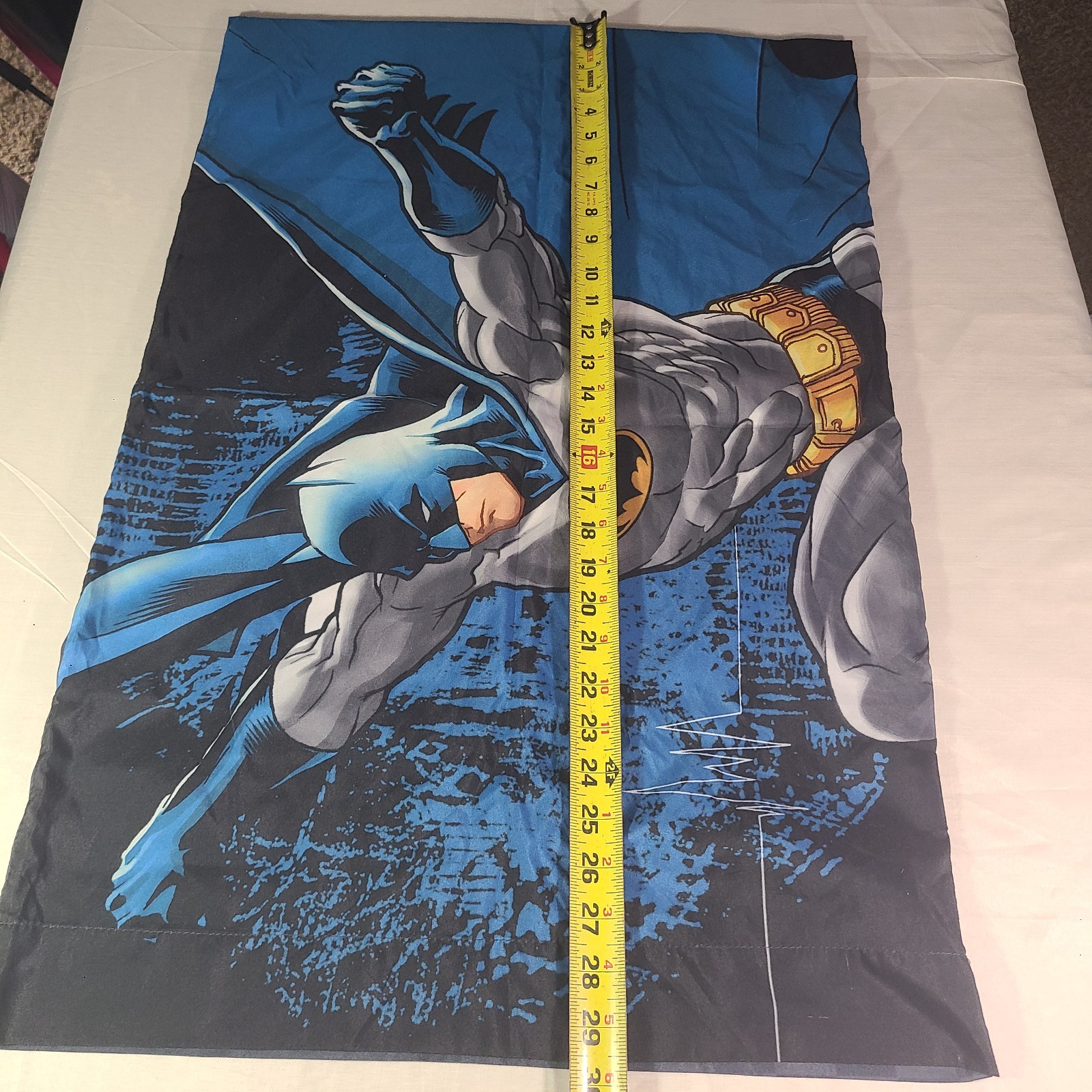 VTG Batman Two Sided Pillow Case Measures 30" x 20"