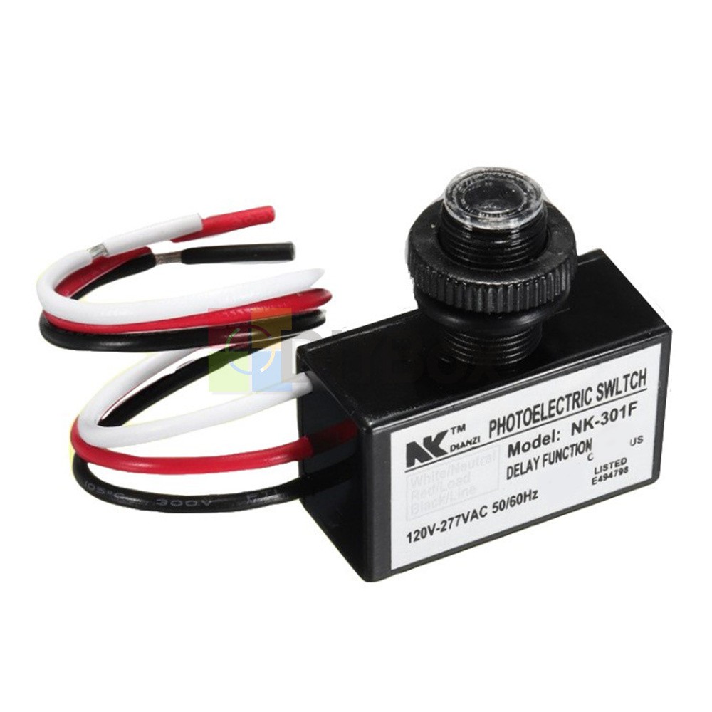 AC 120–277V NK-301F Light Control Switch LED Photoelectric Switch Sensor