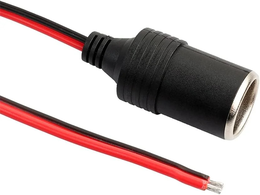 Car Cigarette Lighter Female Socket Cable Plug Adapter DC 12V / 24V Car Charger