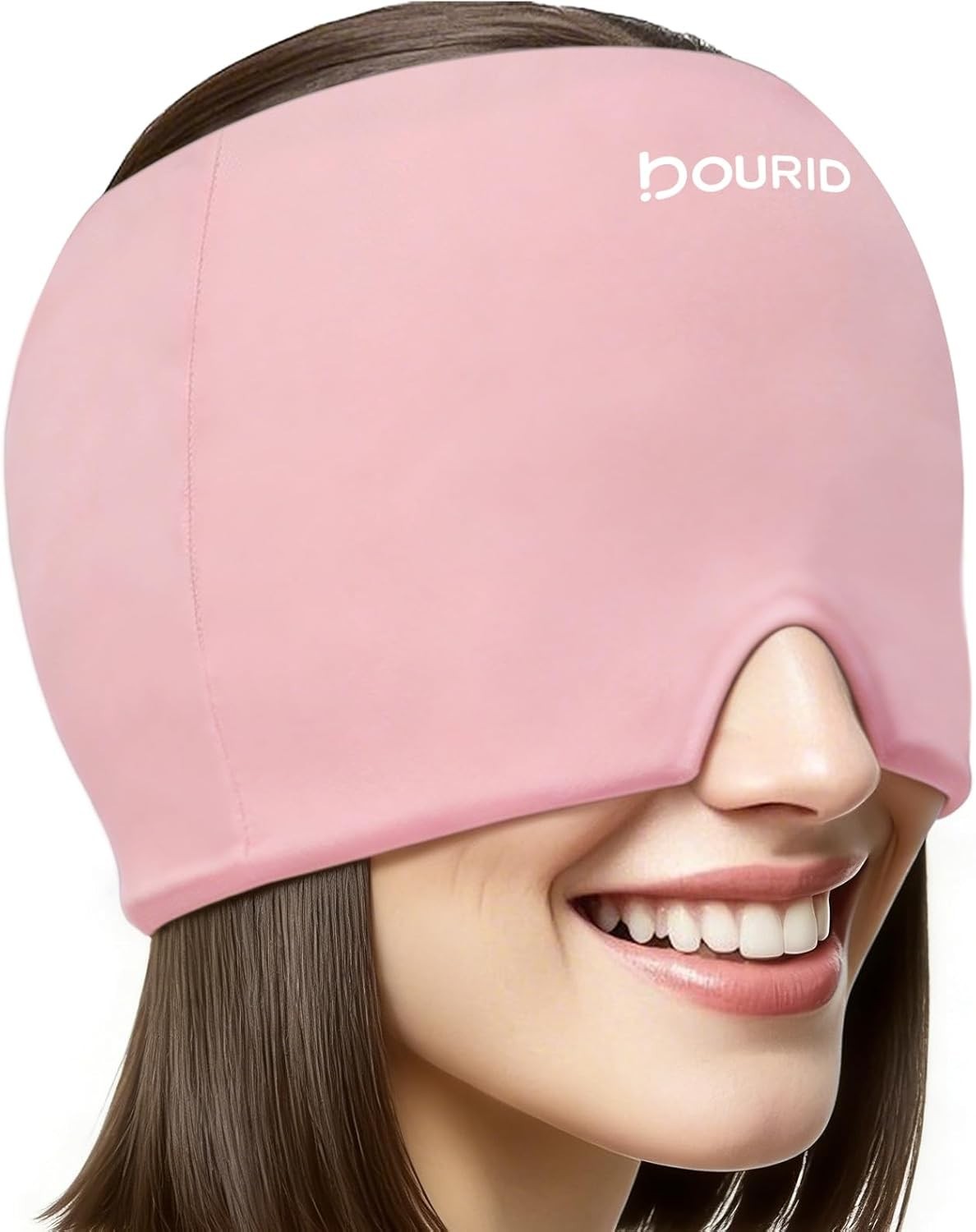 1pc Migraine Relief Cap Gel Ice Head Wrap | Hot & Cold Therapy Headache Eye Mask