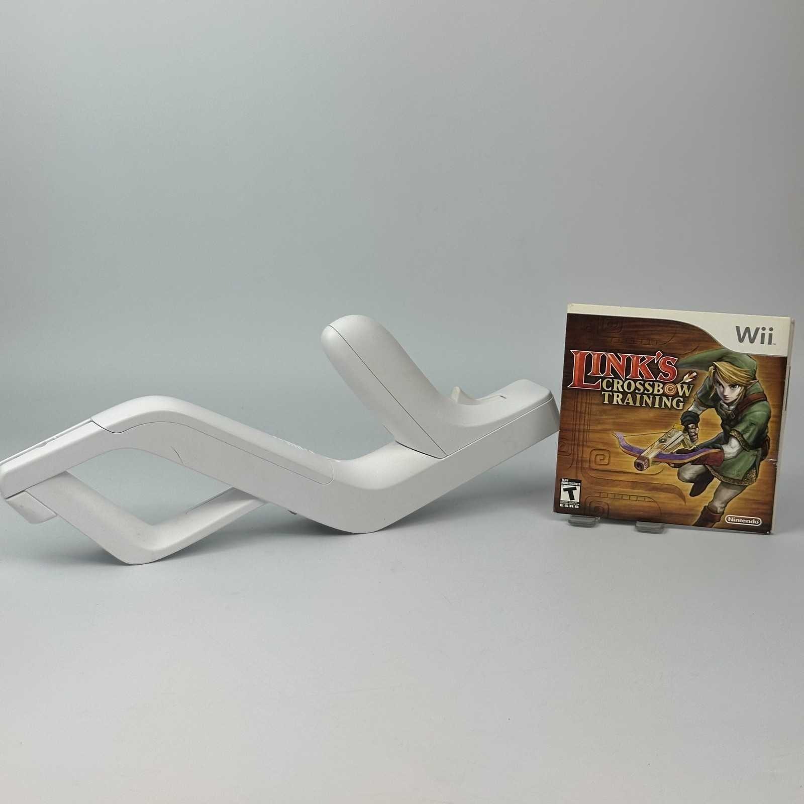 Nintendo Wii Zapper with Link's Crossbow Training Game Tested Working