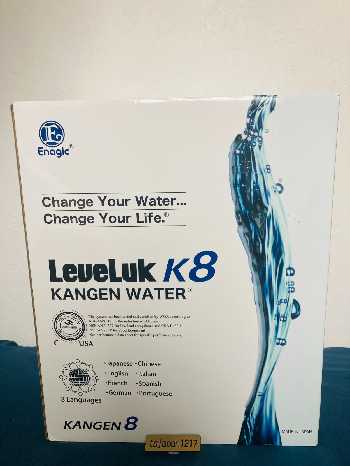 Enagic LeveLuk K8 Kangen Alkaline Water Filtration Ionizer Machine A26-00 New