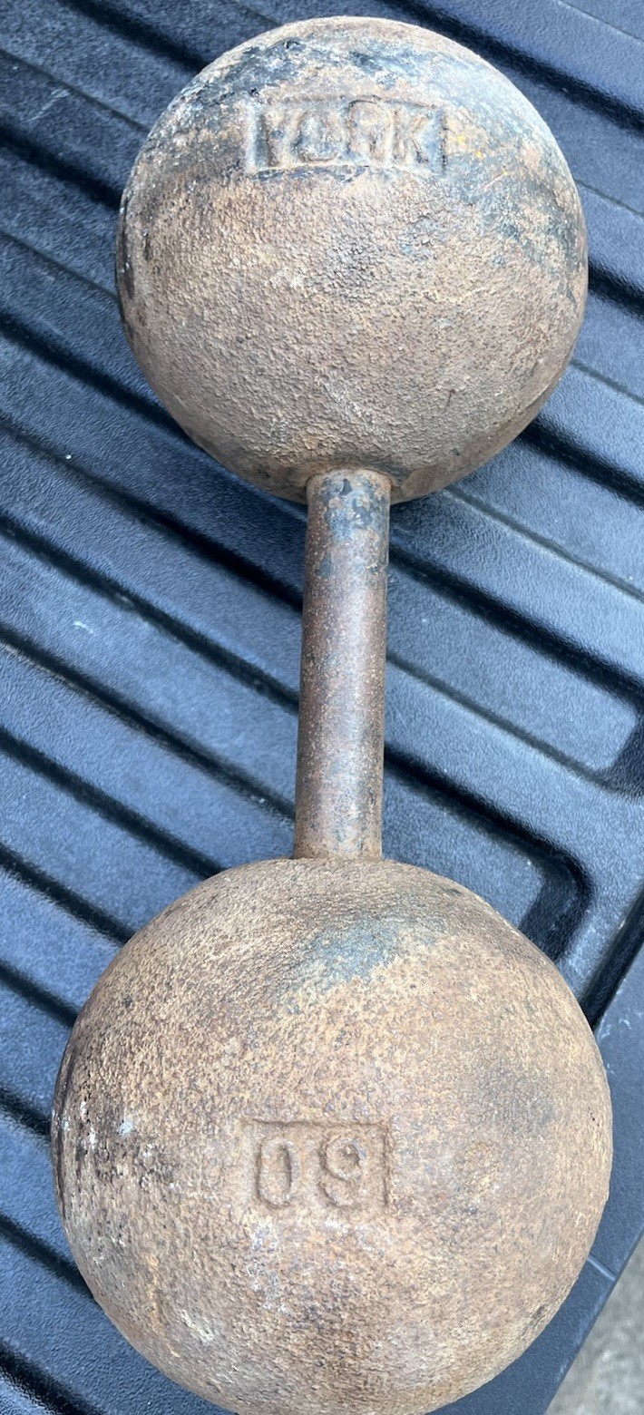 VTG York 60 Pound Globe Dumbbell