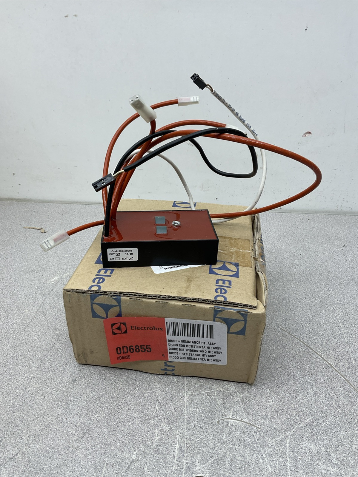 NEW Electrolux Professional 0D6855 Diode+Resistance HT Assembly, GENUINE OEM