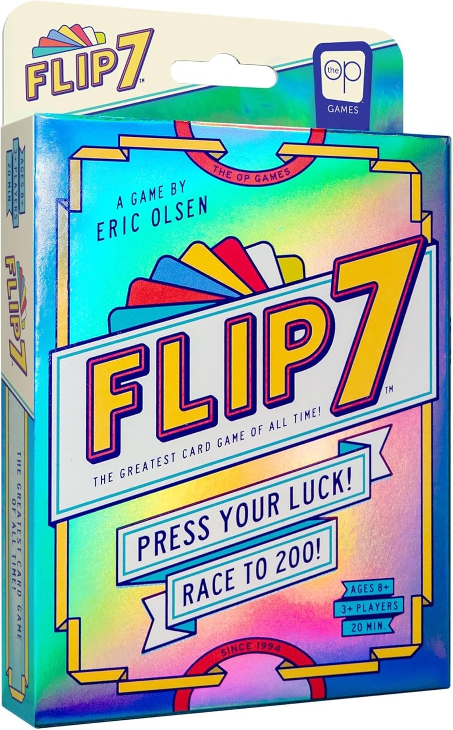 USAOPOLY Flip 7, The Ultimate Blend of Press Your Luck & Strategy, Fast new