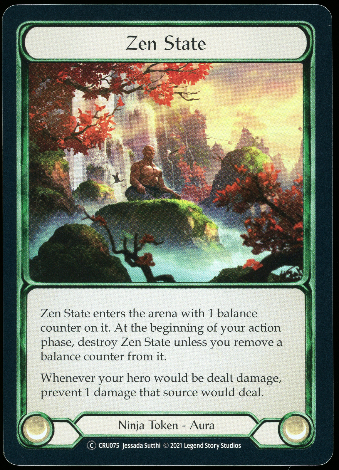 Zen State Foil - Flesh and Blood FaB - Unlimited - Crucible of War - CRU075 - NM
