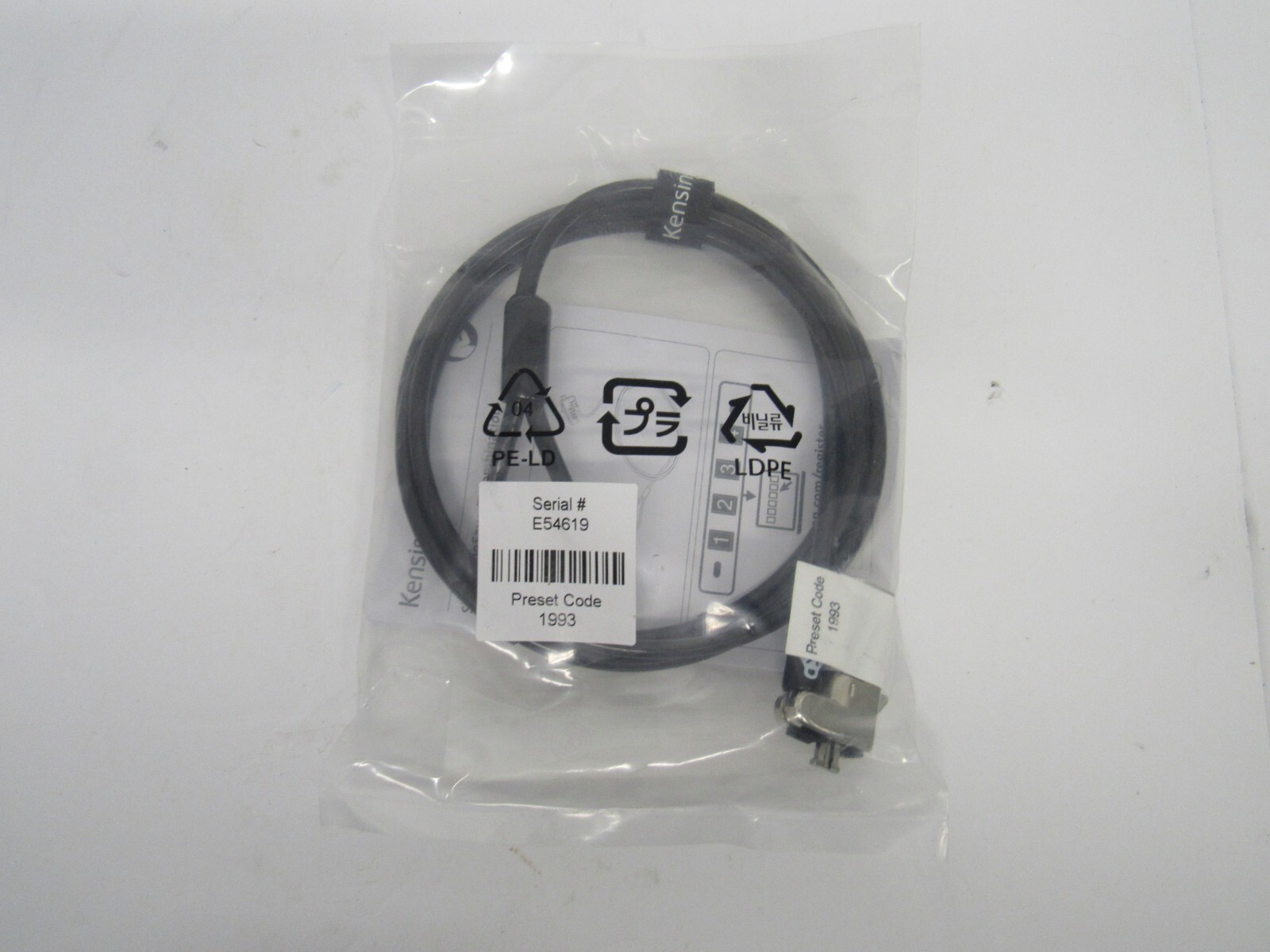Kensington Slim NanoSave Combination Laptop Lock K60605WW