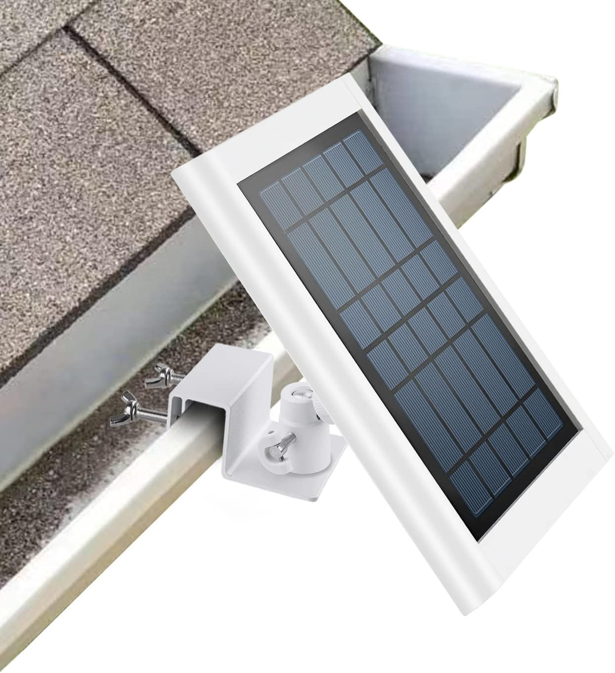 Gutter Mount for Solar Panel, Adjustable Weatherproof Aluminum Alloy Mount Brack