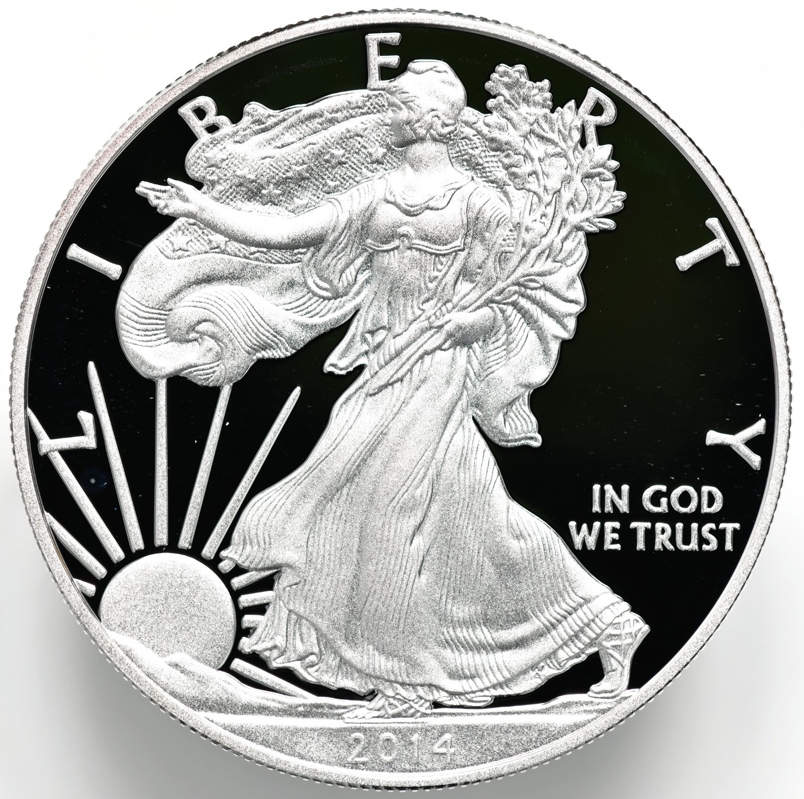 2014 W Proof Silver American Eagle w/ Box & COA