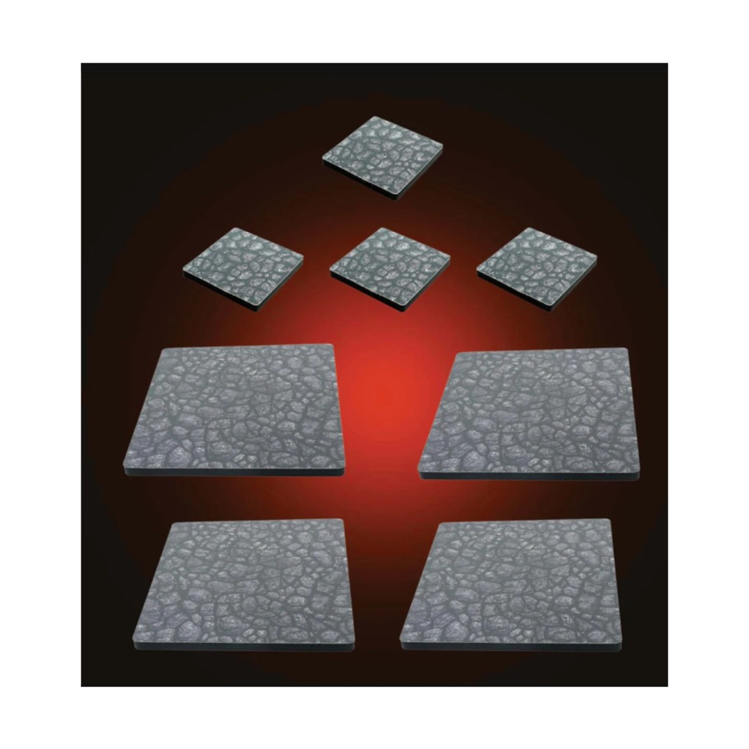 Dwarven Forge Terrain Tray, overlays, and risers Foamcore Risers - Large New