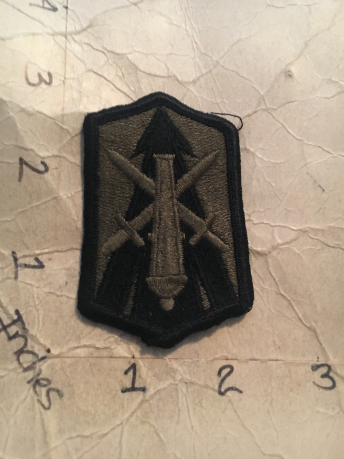 US Army 214th Artillery Brigade m/e subdued patch 10/9/25