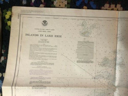 noaa nautical map islands in lake erie