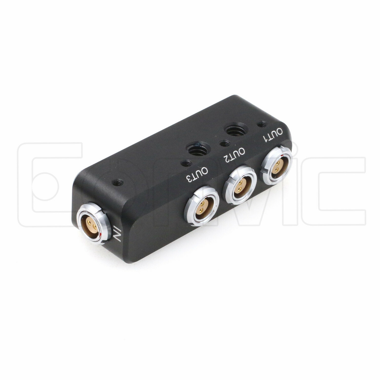 Power Splitter Box 0B 2 Pin Female to 3 x 0B 2-pin Female 14.8V Camera Monitor