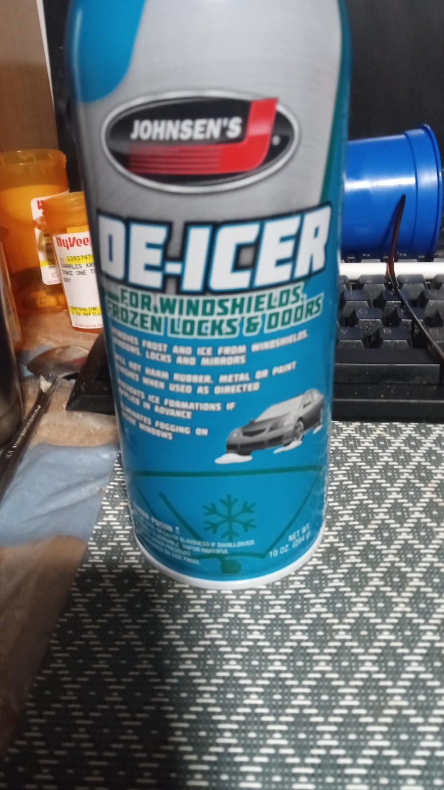 Johnsen's De-Icer For Windshield, Frozen Locks & Doors - 10 oz.