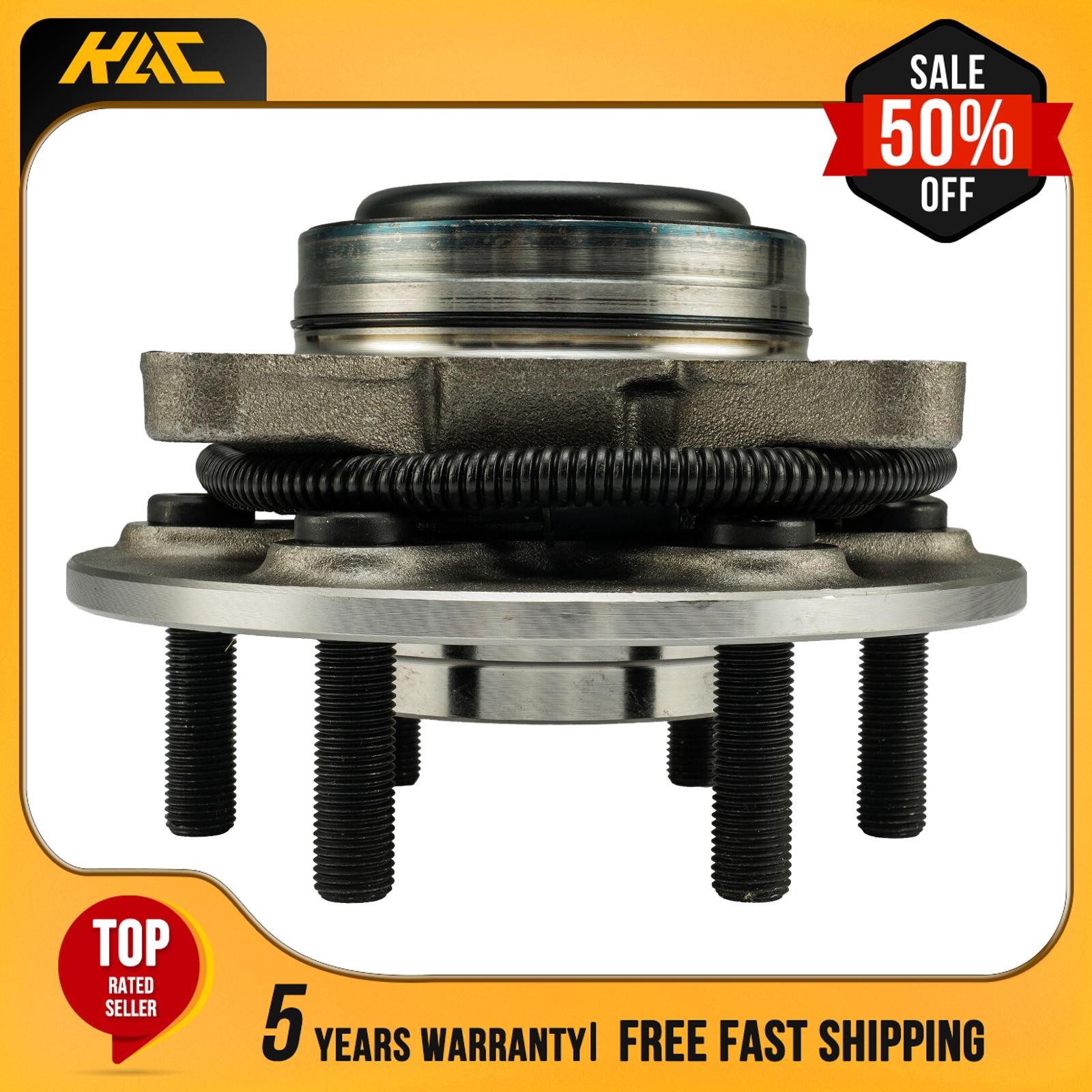 Front Wheel Bearing & Hub Assembly for 2018 2019 2020 Ford F-150 RWD w/ ABS