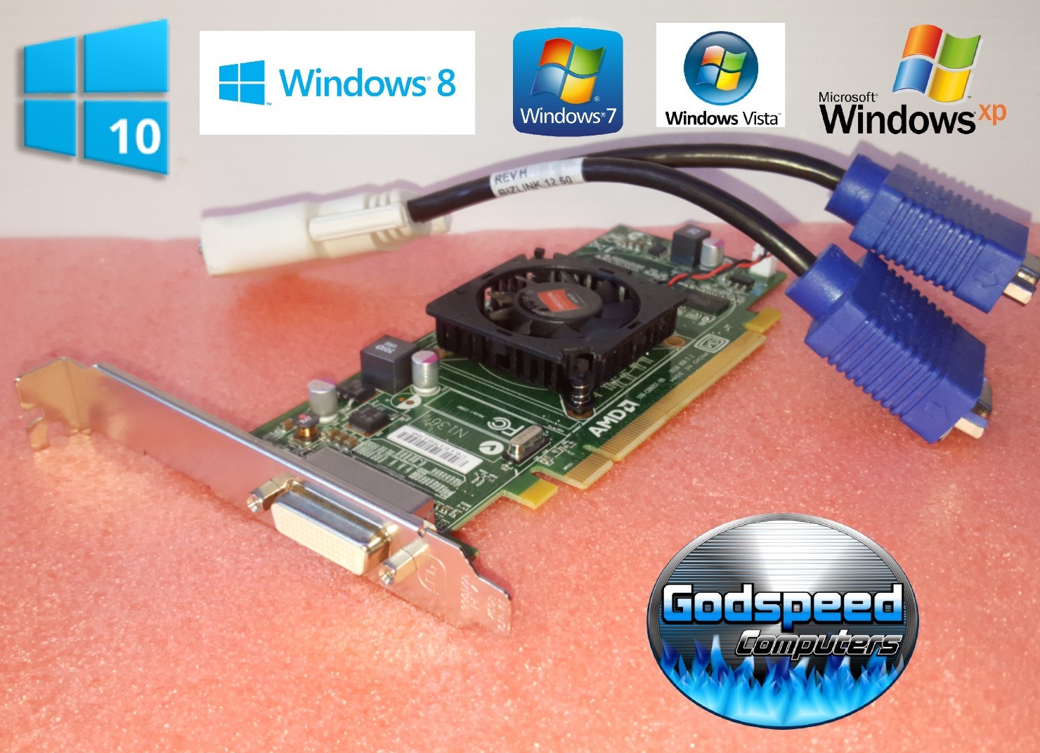 HP Pavilion p7-1236s p7-1240 p7-1241 p7-1243 HD Dual Monitor VGA Video Card
