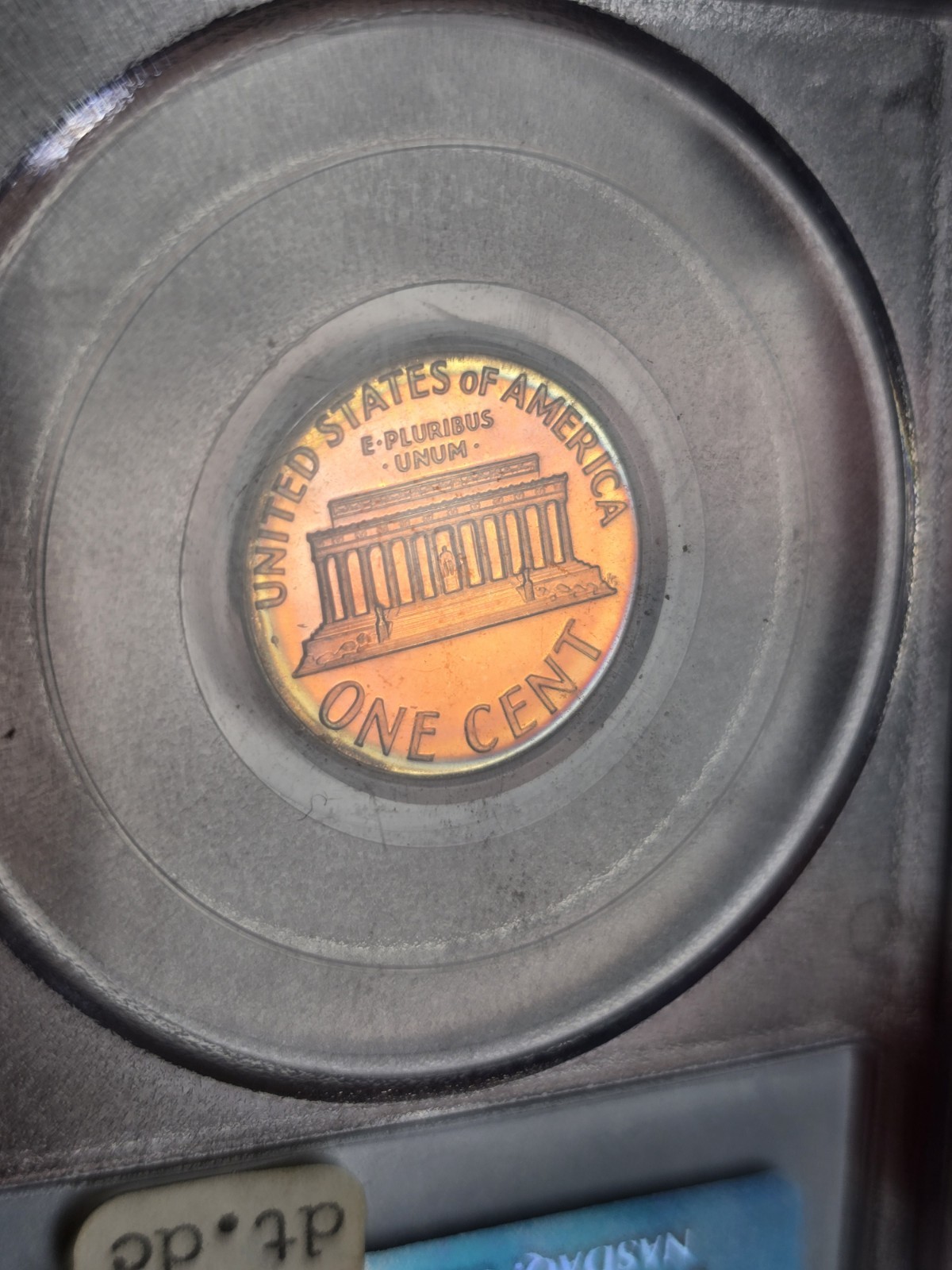 1970 S Lincoln Cent Large Date Target Toned