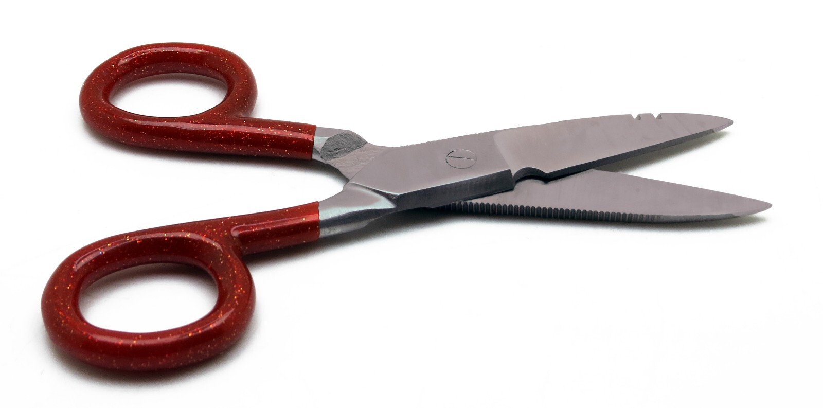Multi-Purpose Lightweight Electrician Red Scissors 5" Cutting Stripping Wires