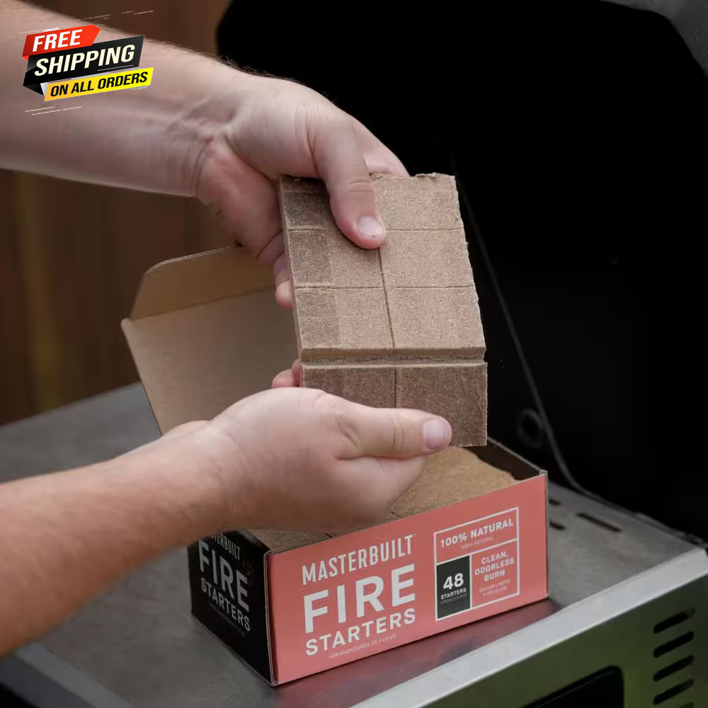 Masterbuilt Fire Starters Clean Odorless Burn 48 Count