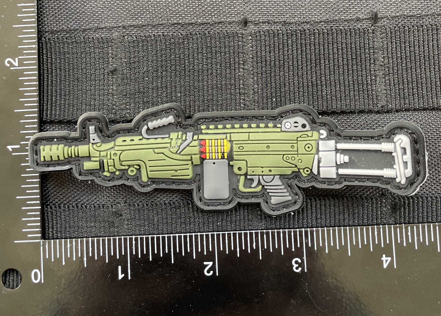 M240 Bravo Machine Gun Weapon Tactical Morale Patch PVC