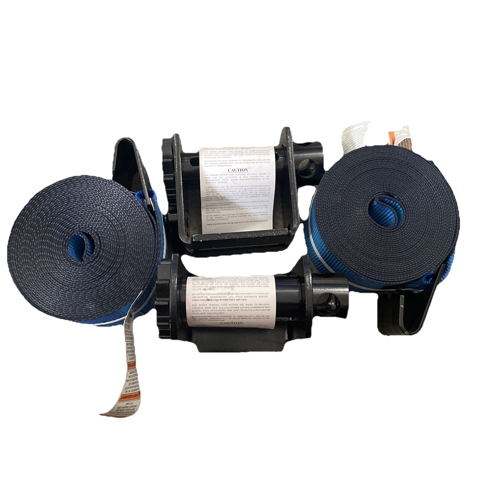 Us Cargo Sliding Winch With Straps Lot Of 2 Winches 2 Straps Flatbed L Track