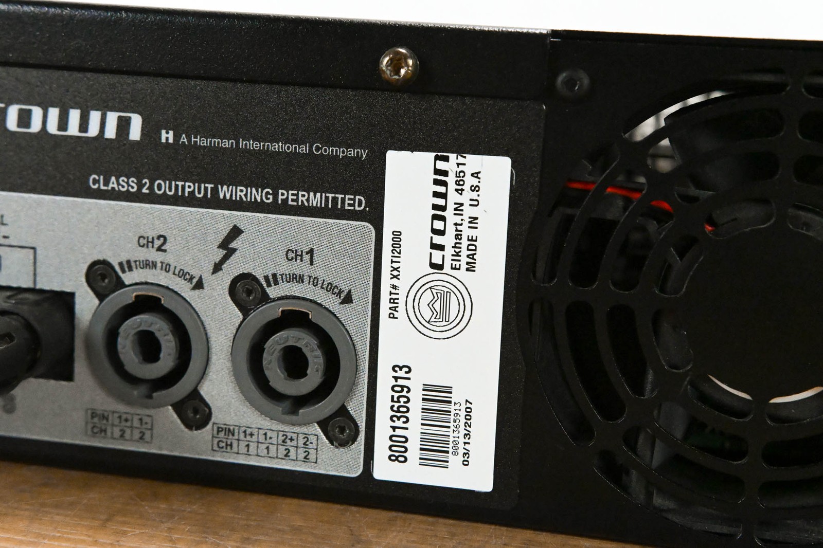 Crown XTi 2000 2-Channel Power Amplifier with DSP CG013C2