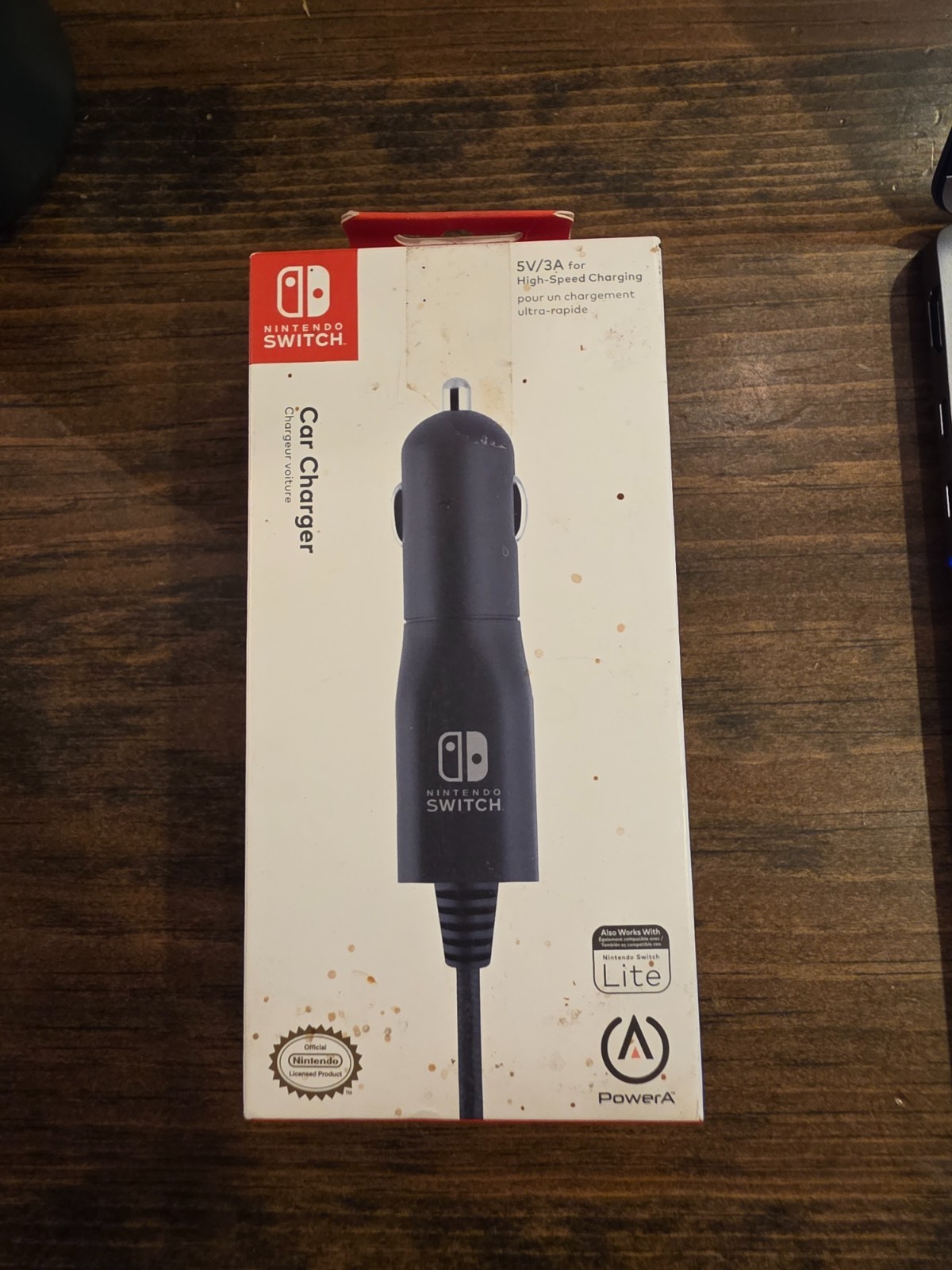Nintendo Switch Car Charger - 6ft braided Cable