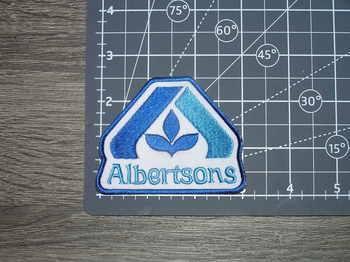 Albertsons Grocery Store Embroidered Iron On Patch 3" x 2.5"