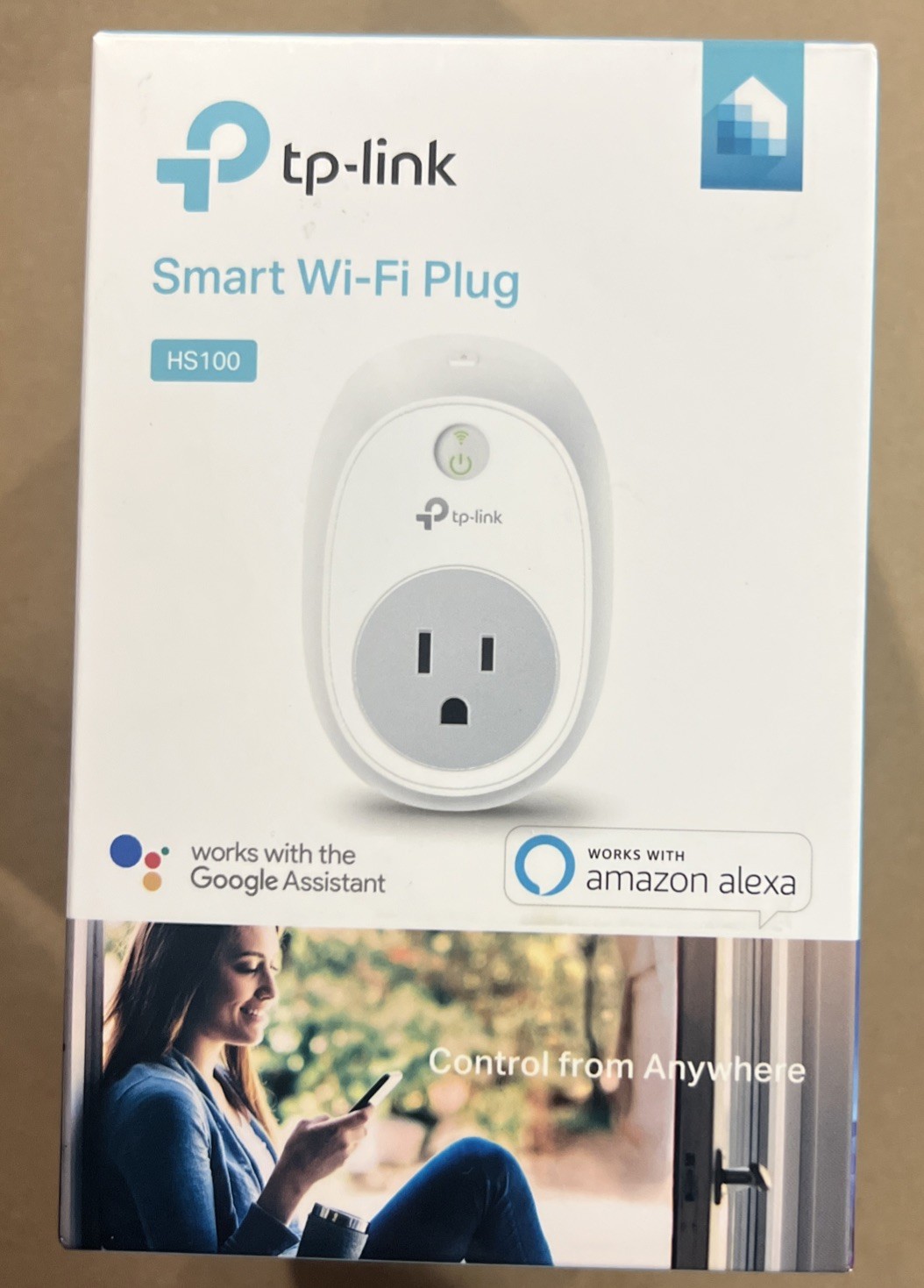 TP-Link - HS100 - Smart WiFi Plug - Works w/Google Assistant & Amazon Alexa NEW