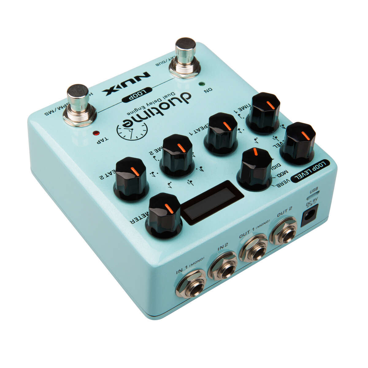New NUX NDD-6 Duotime Dual Delay Engine Guitar Effects Pedal