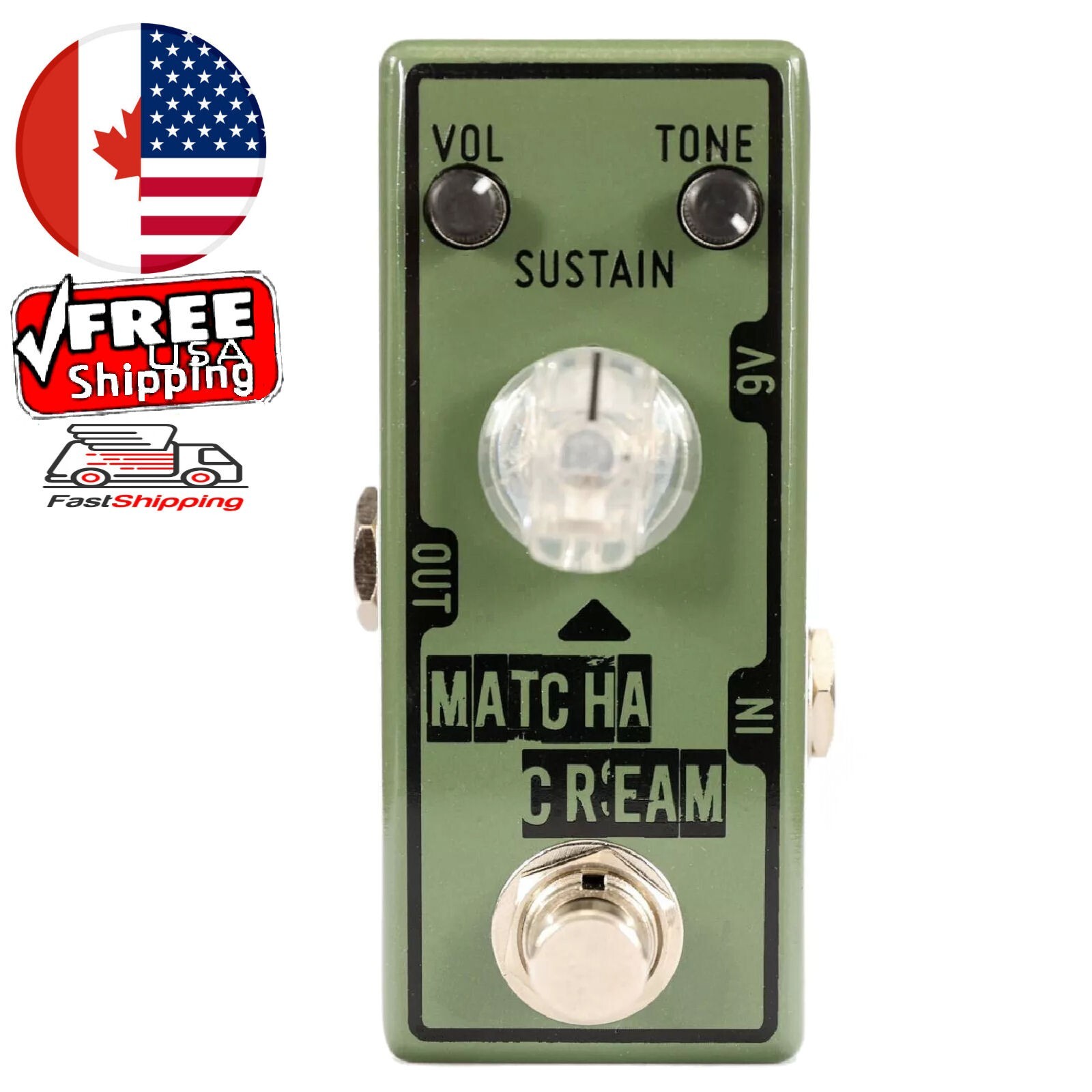 Tone City Matcha Cream Fuzz Guitar Effect Pedal New from Tone City TC-19  CA