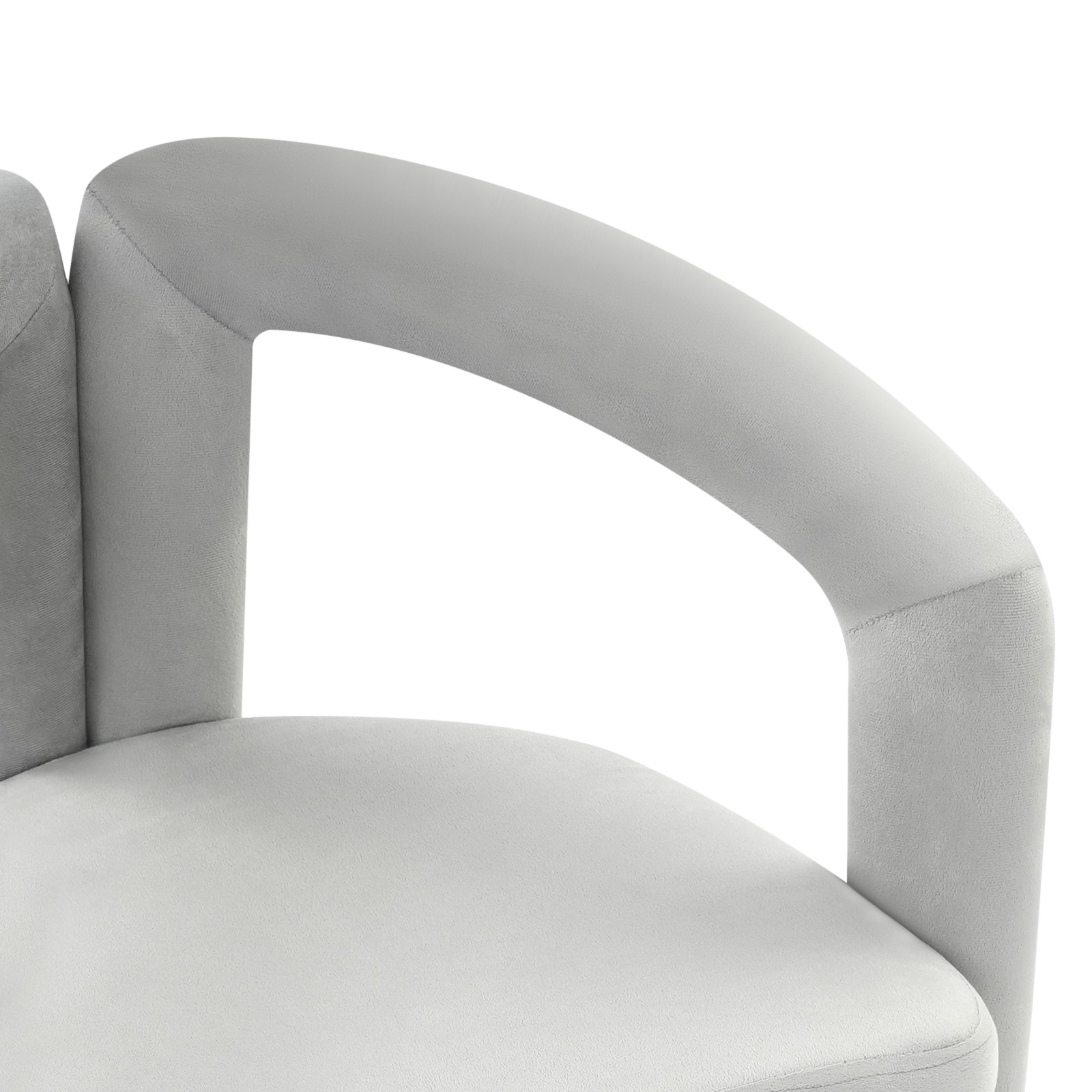 Modern Style Upholstered Chair Cosmetic Chair, Gray