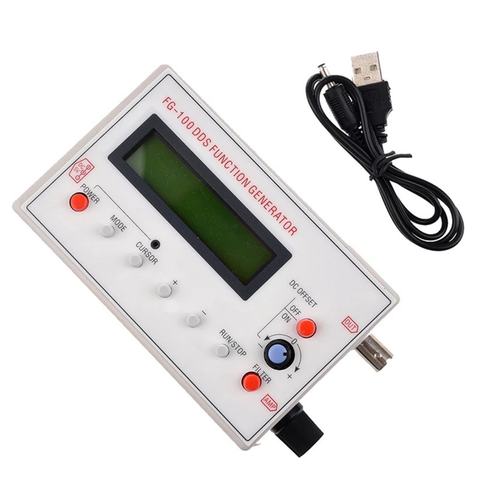 1HZ-500KHZ DDS Function Signal Generator Source Module Frequency Counter a