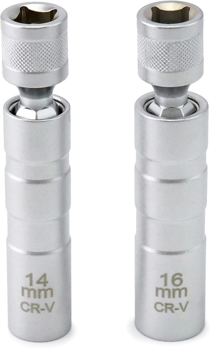 2 Pack Magnetic Spark Plug Socket 3/8 Drive 12 Point Removal Tool for BMW & MINI